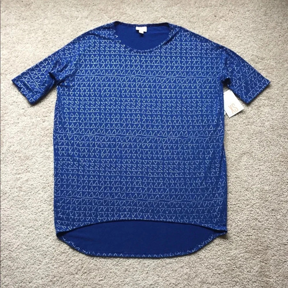 NWT Lularoe blue and silver Irma sz xs - Picture 1 of 5